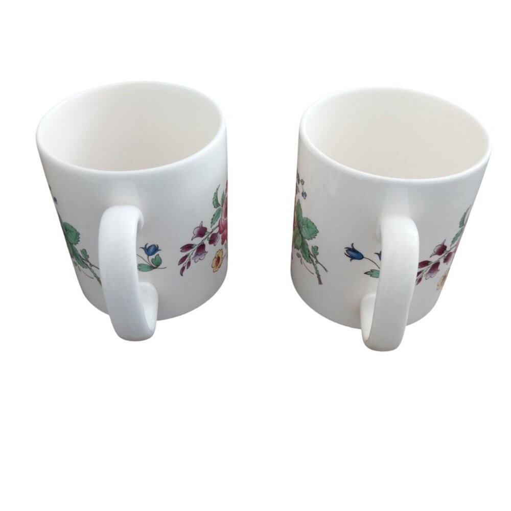 Spode Marlborough Sprays Mug Bundle Set of 4 Like New Cream with Floral Design - Picture 14 of 14